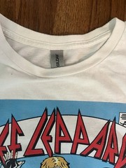Def Leppard T-shirt, Sz L Hysteria Women of Doom Comic Tour Concert Rock Band