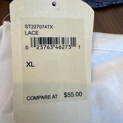 Tommy Bahama SZ XL Mens SS Tshirt White Lace Tequila Lime Good Times Cotton NWT