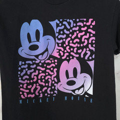 Disney Mickey Mouse NEFF T Shirt Men M Unisex Black Cotton Short Sleeve Crewneck
