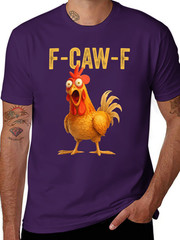Cotton Unisex Funny F-Caw-F Chicken shirts, FCAWF Chicken T-Shirt