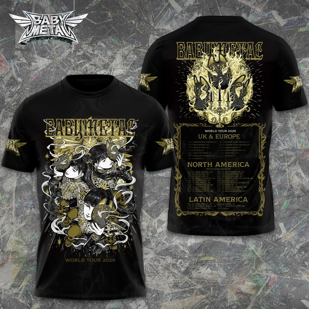 Babymetal World Tour 2026 3D Shirt