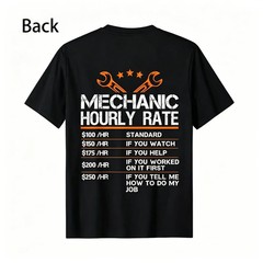 Summer t Shirts Funny Mechanic Hourly Rate Auto Repair Mechanic Labor Rates