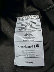 Carhartt Men Shirt X Large TALL Brown Sleeve Logo K231 Long Sleeve Pocket Shirt