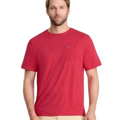 IZOD Men’s Saltwater Soft Wash Pocket Crew Neck T-Shirt Glossy Red Size XXL Tee