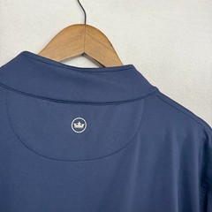 Peter Millar Quarter Zip Mens XL Blue Crown Sport Pullover Golf Company Logo NEW