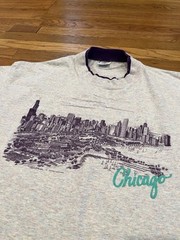 Vintage Cal Cru Chicago Museum Graphic T Shirt Men XL Made In USA