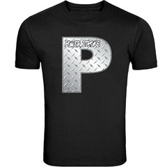 Powerstroke Small chest P Design T-Shirt Unisex Black Color Front & Back S – 5XL