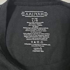 Aaliyah T-Shirt Princess of R&B Graphic Tee Black Size Large C-Life Group 2024