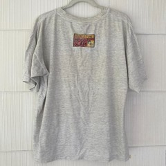 Vintage XL 90s Wile E Coyote Looney Tunes Hoop Slam Basketball T Shirt FLAWS