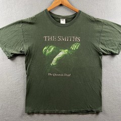 Vintage The Smiths Shirt Mens Large Green Faded The Queen Is Dead Morrissey Y2K