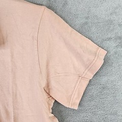 Unisex Apricot Juice Botanical Dye Crew neck T-Shirt Original Use Size Small
