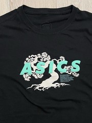 ASICS Men’s Short Sleeve Graphic T-Shirt Tree, Size Large, Black