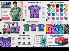 Custom Tie Dye| Personalized shirts | S- 3XL | “Made to order “12