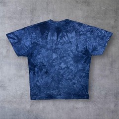 Vintage Delta “Grey Wolf” Animal Nature Wildlife Blue Tie Dye T-Shirt XL XXL