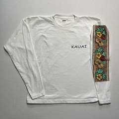 Vintager Hawaii Kauai Shirt Mens Medium Long Sleeve Hit Souvenir Made USA 90s