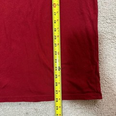 Lee Jeans T-Shirt Men’s Small Graphic Print Cowboy Skeleton Brick Red Tee