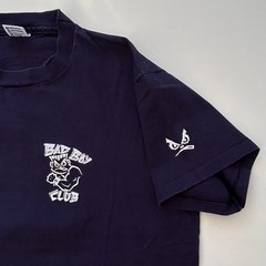 Vintage 90’s Bad Boy Want Some Cheese With That Wine? T Shirt Men’s XL Navy Blue