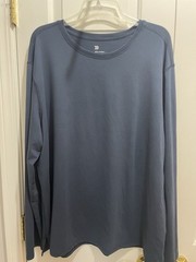 All in Motion Long Sleeve Mens Shirt, Stretch, Size XXL, Easy Care