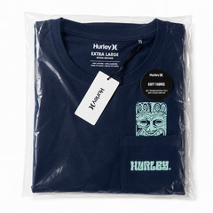 Hurley Men’s Navy Everyday T-Shirt Short Sleeve with Soft Cotton Pocket Size XL