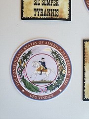 SIC SEMPER TYRANNIS Abraham Lincoln Civil War era poster STICKERS