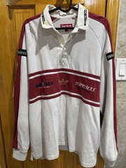Supreme SS22 Rugby Polo Long Sleeve Pre Owned Excellent 100% Authentic Size XL