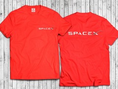 SpaceX Front & Back Print Vintage Premium Tee NASA Elon Musk Tesla Space X BFR