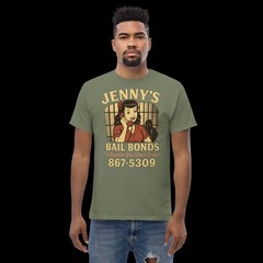 Jenny’s Bail Bonds 867-5309 Vintage Graphic Tee 5xl, 4xl, 3xl, 2xl, XL, L, M, S