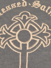 Vintage Rare Y2K South Pole CHROME HEARTS Style T-Shirt Cross Blessed Saint Sz M