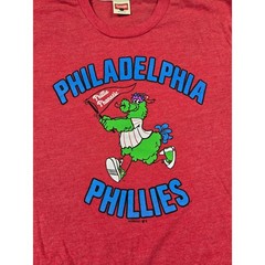 Homage Philadelphia Phillies Phillie Phanatic Red Tri-Blend T-Shirt Mens Large