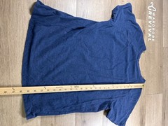 Kenneth Cole Active Tech Crew Neck Short Sleeve T-Shirt Captain Blue Sz M