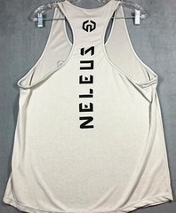 NELEUS ‘Dry Fit Logo Muscle’ Mesh Tank Top Men’s M Gym Workout Exercise Grey NWT