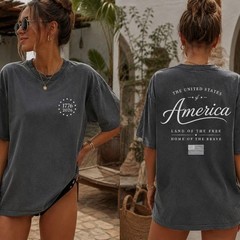 Comfort Colors 1776 Patriotic Graphic Tee, 250th Anniversary Tee, America Front