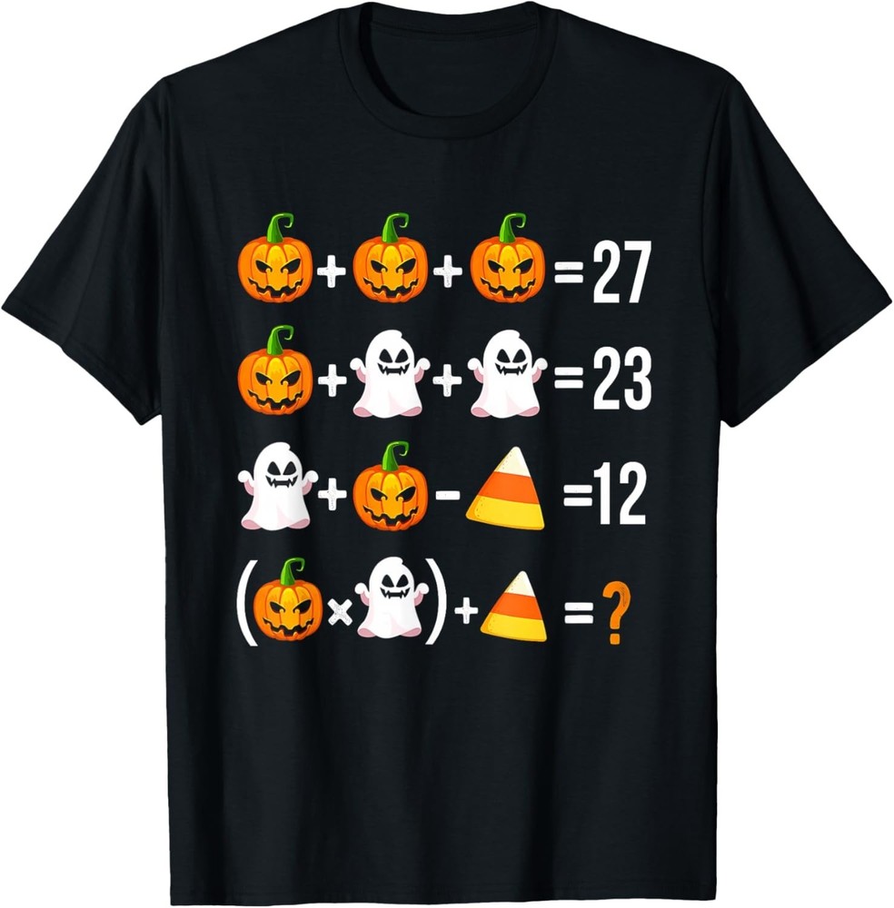 Funny 67 Meme Pumpkin Ghost Math Teacher Halloween Costume unisex T-Shirt