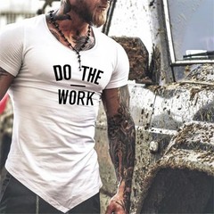 Camiseta De Manga Corta Para Hombre Ropa De Culturismo Gimnasio Deportes Fitness