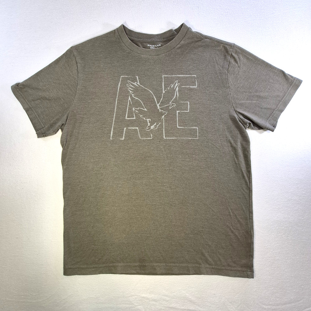 American Eagle Super Soft Standard Fit Graphic Logo T-Shirt Size M Medium
