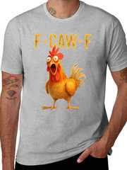 Cotton Unisex Funny F-Caw-F Chicken shirts, FCAWF Chicken T-Shirt