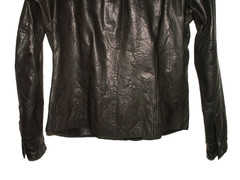 Men’s All Saints DEMON LEATHER SHIRT jacket overshirt L (ref78) £99.99!!!!!