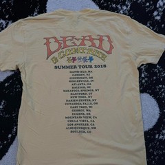 Dead & Company 2018 summer tour t shirt 2 Sides