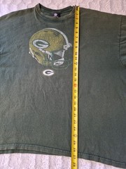Vintage Green Bay Packers Y2K T Shirt Men’s 2XL Boxy Green NFL Football Helmet