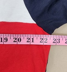Tommy Hilfiger Men’s Colorblock T-Shirt Size XL Navy Red White Cotton Crew Neck
