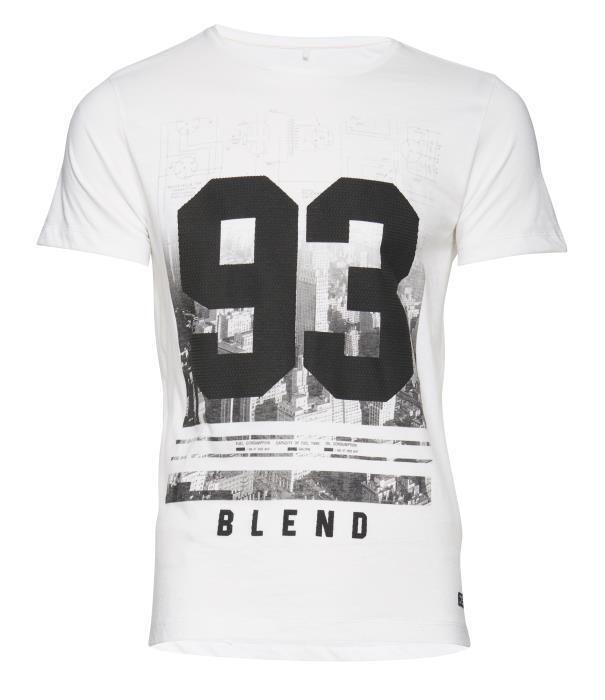 BLEND T-SHIRT M/M – WHITE/BLACK – 20702736-70002