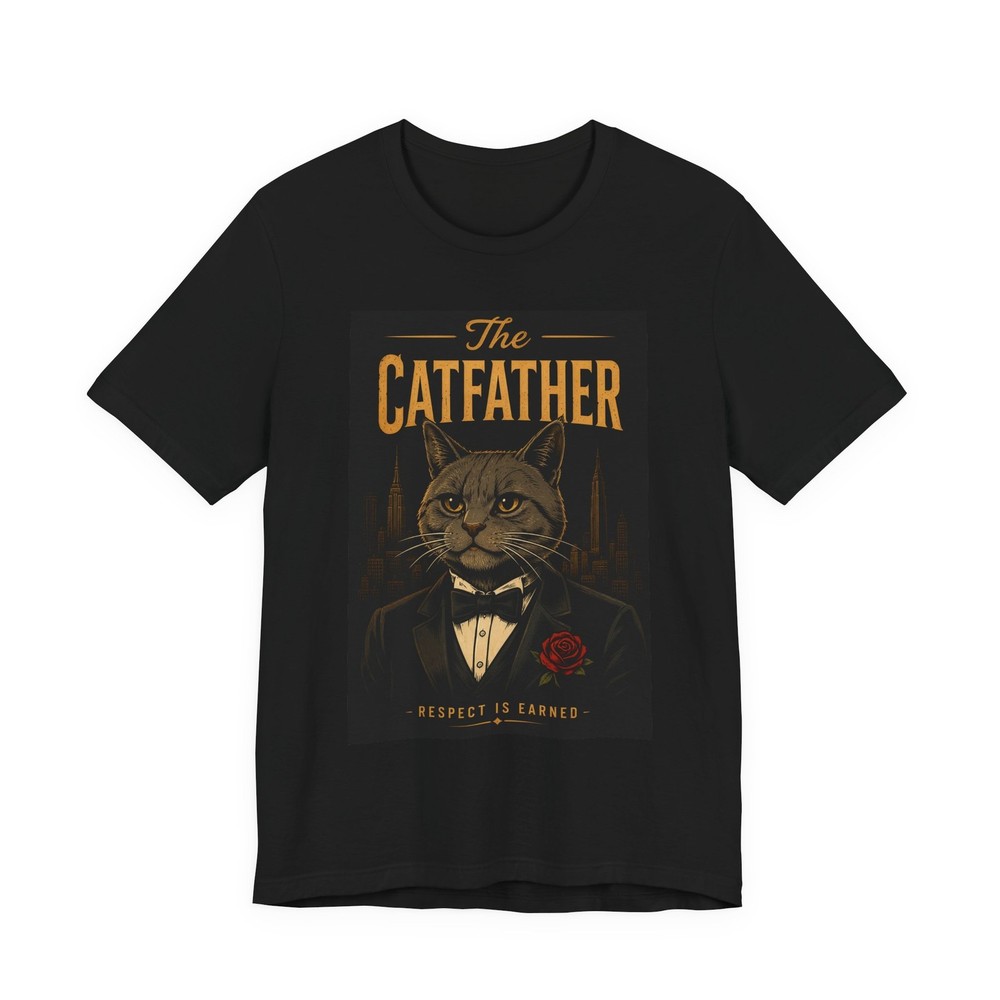 The Catfather T-Shirt | Funny Mafia Cat Tee