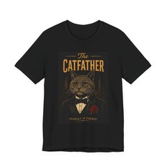 The Catfather T-Shirt | Funny Mafia Cat Tee