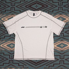 Formula 1 Flat Seam Retro H&M T Shirt Official F1 Mens Small White Cotton
