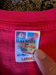 USMC Shirt Mens Large Bayside Made USA Military Marines T-Shirt Tee