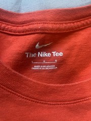 Nike The Nike Tee Nike Air Men’s Red Graphic Crew Neck T-Shirt L Regular