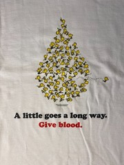 American Red Cross x Peanuts A Little Goes A Long Way Give Blood XL T-Shirt