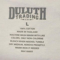 Duluth Trading Co Tank Top T Shirt Mens Large White 2 Pack 100% Cotton Tagless