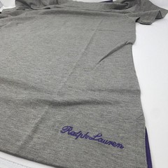 Ralph Lauren Purple Label Light Grey Stone Cotton T-Shirt Size Medium