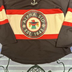 Vintage Thunderbird Blackhawks Hockey Jersey Men’s L/XL Frank Ocean Alpha Sig